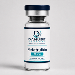 Danube Peptides Retatrutide 20 mg laboratory research vial